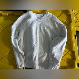 Pink by Victoria secret White Crewneck Sweater